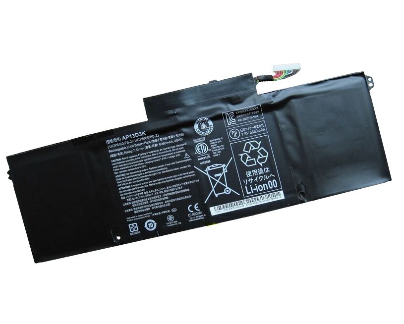 45Wh 6060mAh Acer AP13D3K 1ICP5/60/80-2 1ICP6/60/78-2 Akku