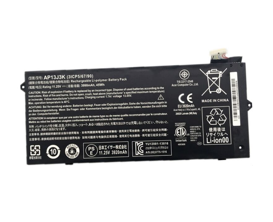 3990mAh 45Whr Acer AP13J3K (3ICP5/67/90) Akku