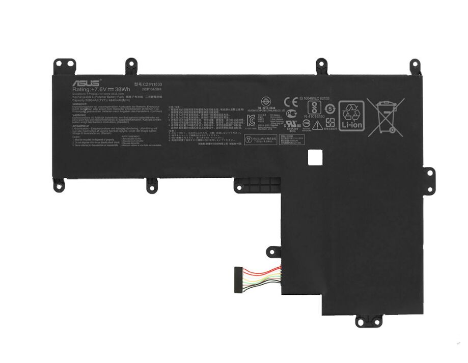 38Wh 5000mAh 2-Zellen Asus 0B200-01990000 Akku