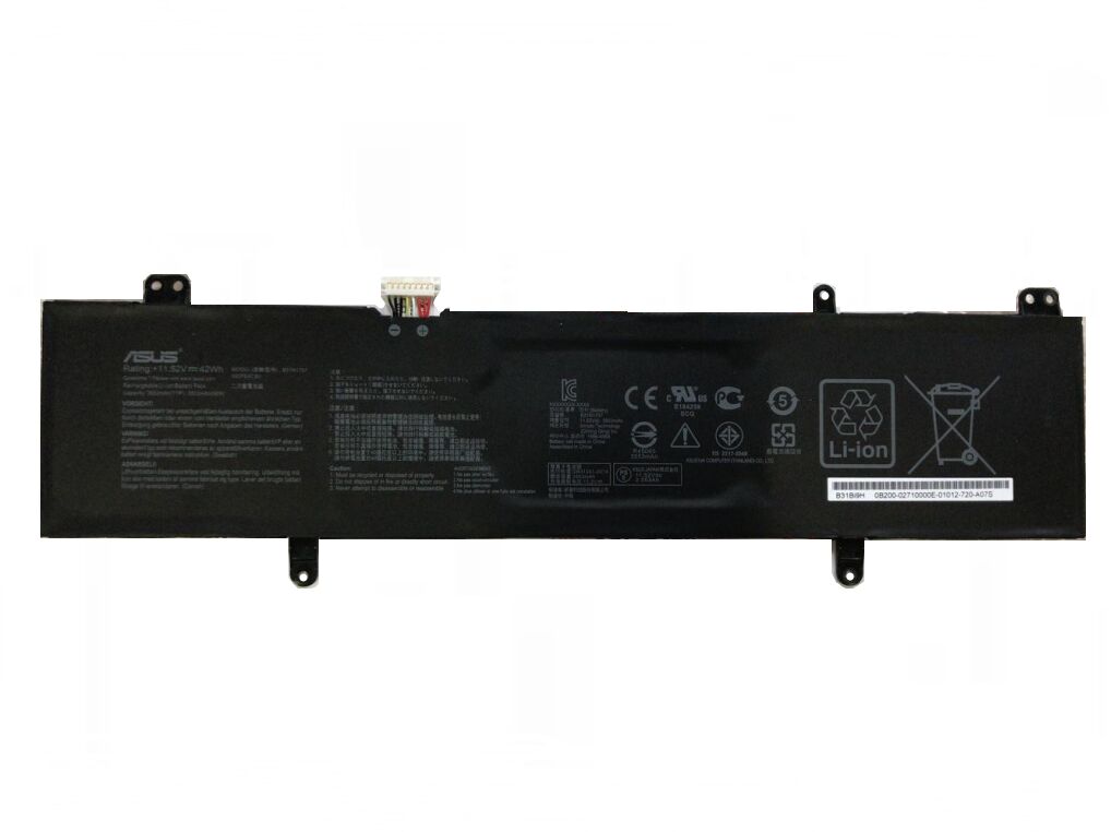 3653mAh 42Wh Asus B31N1707 Akku