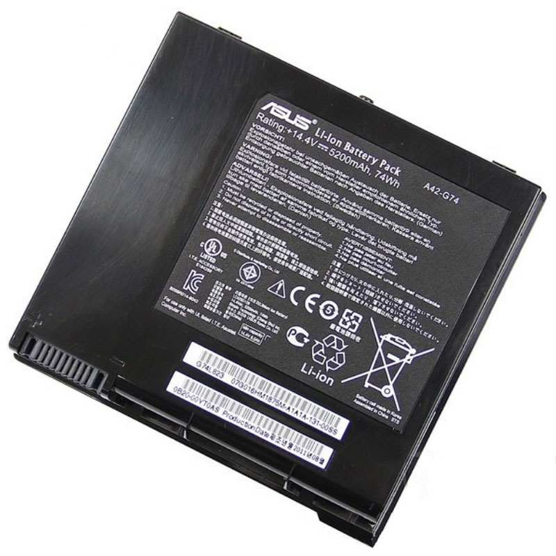 8 Zellen 5200mAh 74Whr Asus G74SW G74SX Serie Akku