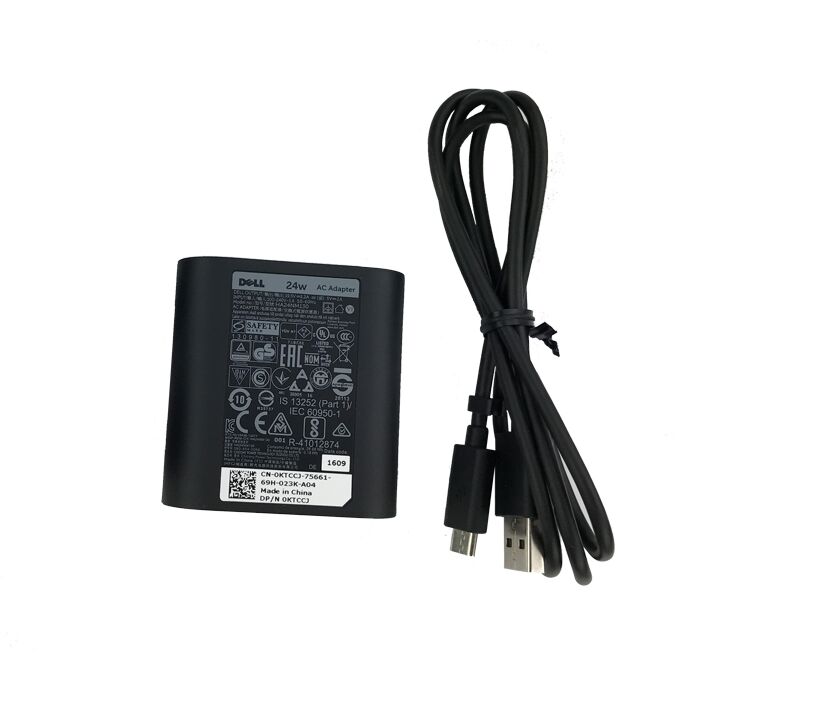 24W Dell 0KTCCJ USB Netzteil Ladegerät + Frei Ladekabel
