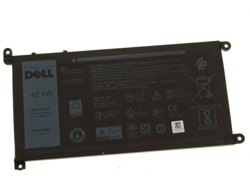 3 Zellen 42Wh Dell Chromebook 3100 2-in-1 P30T P30T001 Akku