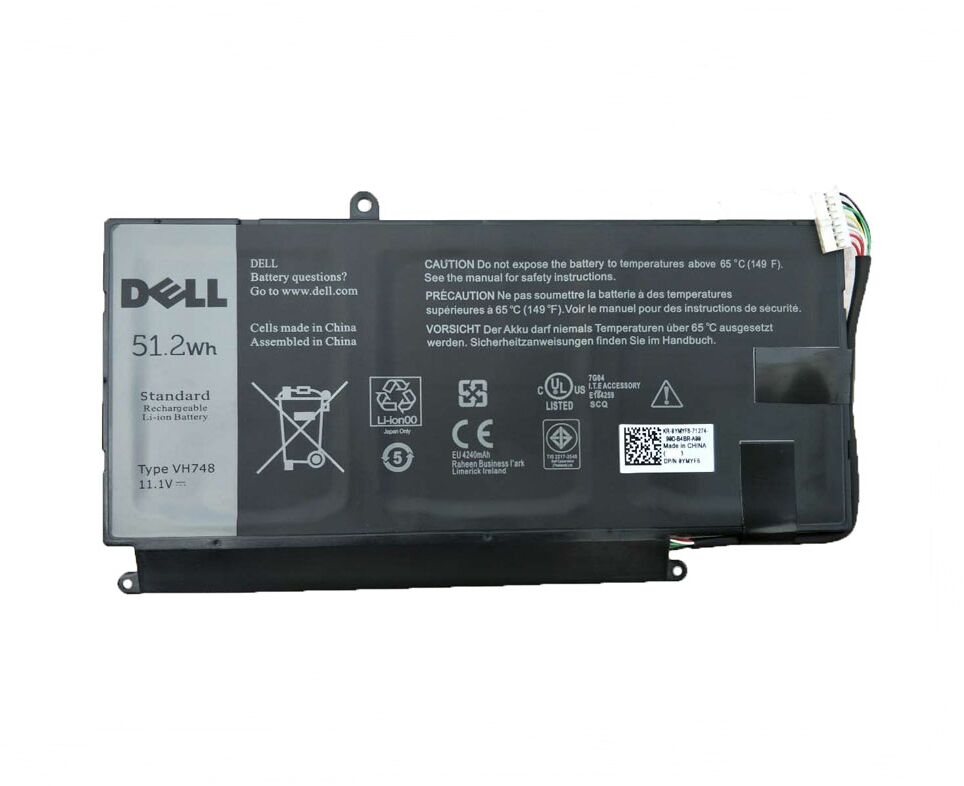 6 Zellen 51.2Wh Dell VH748 Akku