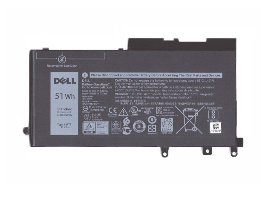 3-Zellen 4254mAh 51Wh Dell Latitude E5280 E5480 E5580 Akku