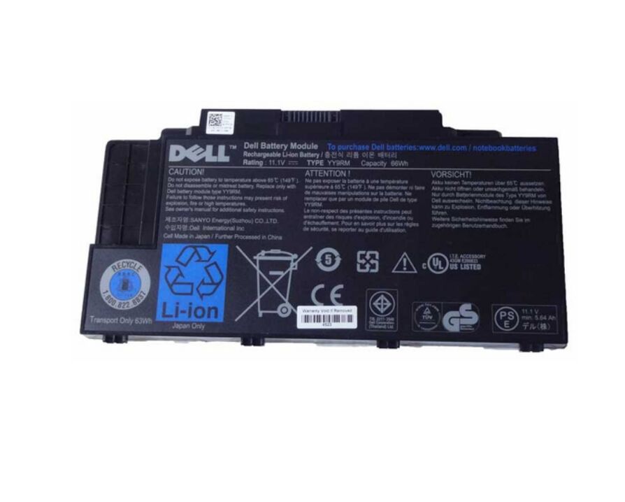 66Whr 9-Zellen Dell P06F001 Serie Akku
