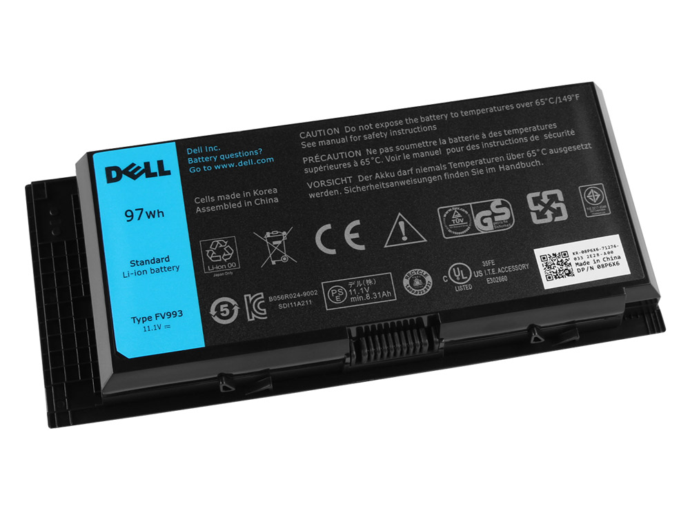 9 Zellen 97Wh Dell Precision M4800-4623 Akku - zum Schließen ins Bild klicken