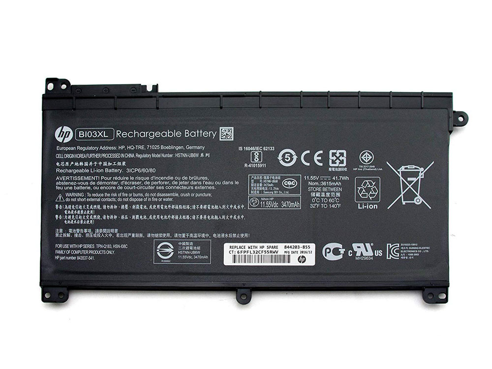 3470mAh 41.7Wh HP Pavilion x360 13-u039tu 13-u010tu Akku