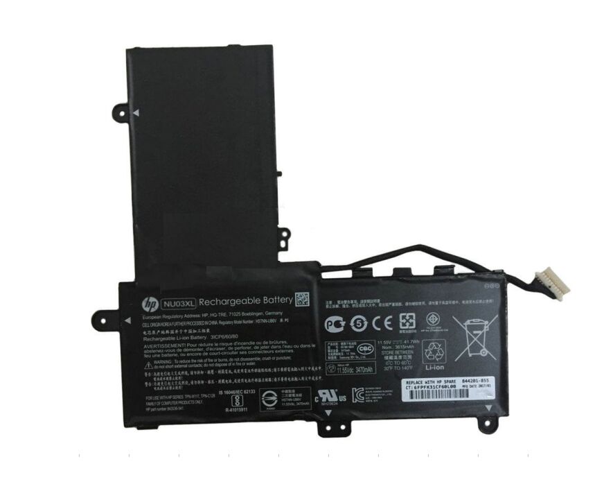 11.55V 41.7Wh HP NU03XL Akku