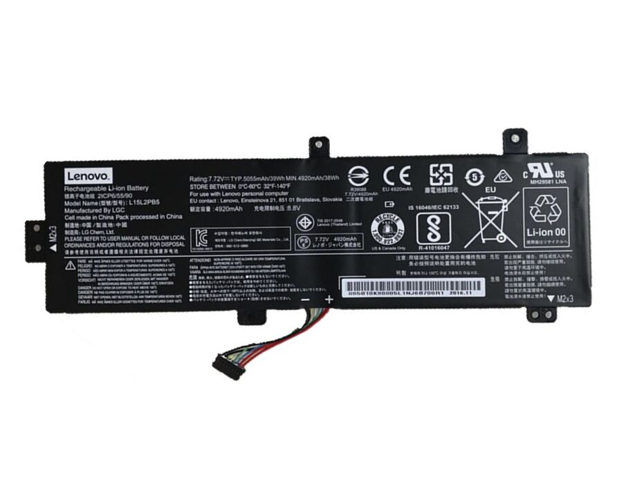 39Whr 5080mAh 2-Zellen Lenovo IdeaPad 510-15ISK 80SR Akku