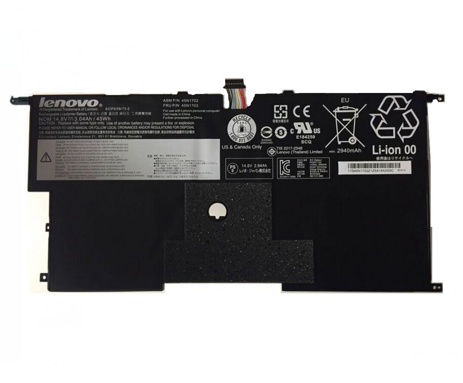 45Whr Akku Lenovo 45N1701 45N1702 ThinkPad X1 Carbon 14